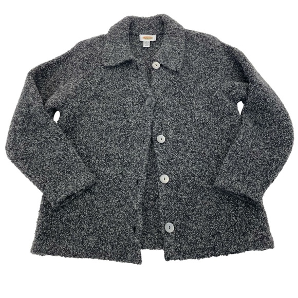 Talbots Wool Bouclé Jacket Small Gray - Picture 11 of 15